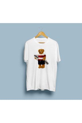 Sörfçü Cool Ayı Teddy Bear T-shirt T15