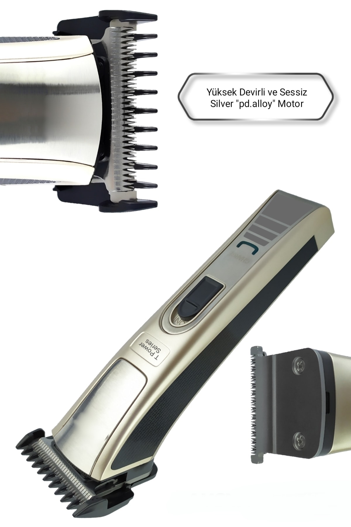 yopigo 128 Kuaför Tipi Şarjlı Saç Sakal Kesme Traş Tıraş Makinesi (LAZER EPİLASYON ÖNCESİ UYGUN BAY-BAYAN) FV11402