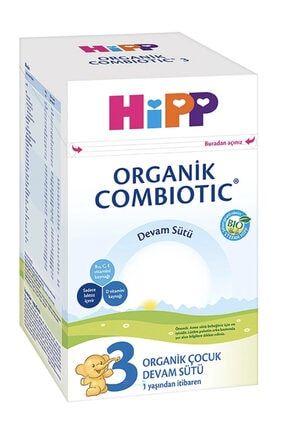 3 Organik Combiotic Bebek Sütü 800 gr mub0100