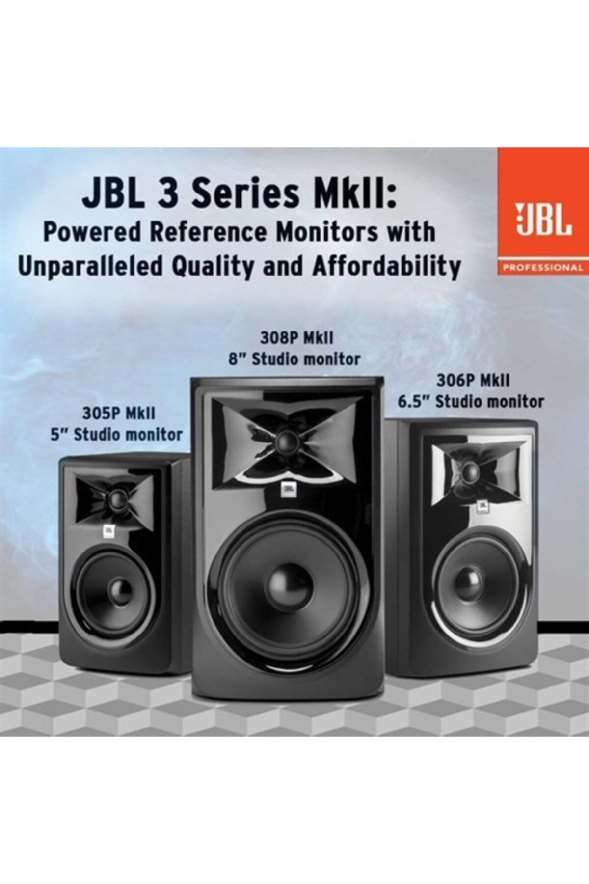 JBL 306p Mkıı 6,5'' 2 Yollu Aktif Monitör Hoparlör - Fiyatı, Yorumları