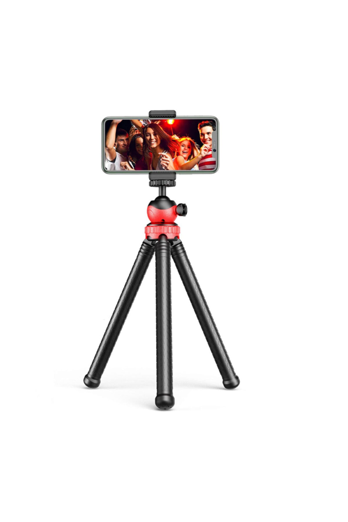 Profesyonel Fotoğraf Ve Video Çekimi Tripot Telefon Tutucu Esnek 360° Açılı Youtuber Tripodu
