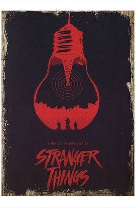 Stranger Things Netflix Art Mdf Poster 50cm X 70cm DIKEY-42158-50-70
