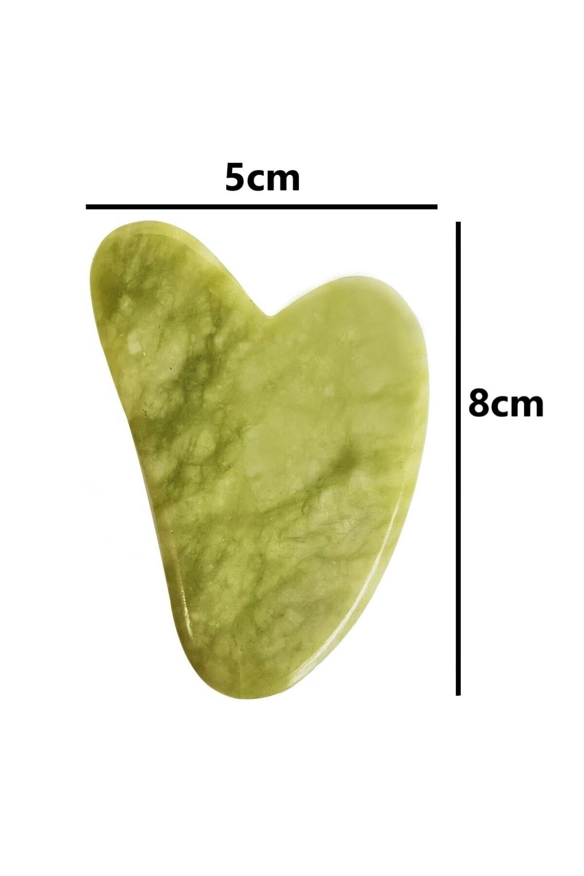 ابزار ماساژ سنگ طبیعی Jade Stone Gua Sha، Jade Heart Gua Sha، مراقبت از صورت و پوست Jade Guasha Fulia