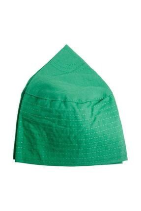 Kumaş Takke Yeşil Renk 12 Adet Hac Ve Umre Dağıtmalık isl.000000227