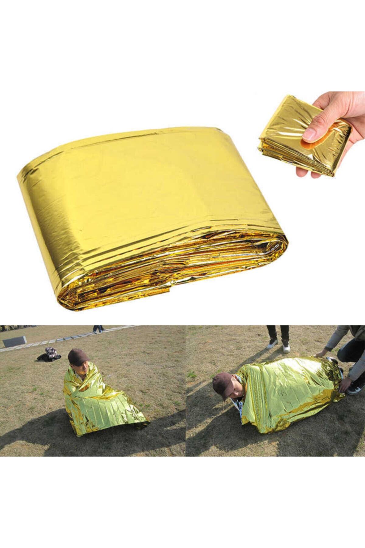 Webdesepet Acil Durum Ilk Yardım Battaniyesi Deprem Survival Termal Battaniye fotoğrafı 5 (önizleme)