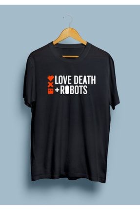 Love Death Robots Logo Tasarım Baskılı Tişört KRG0936
