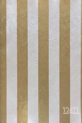 Point 12411 Gold Beyaz Renkler Duvar Kağıdı 5,33 M² Alan Kaplar GP-12411