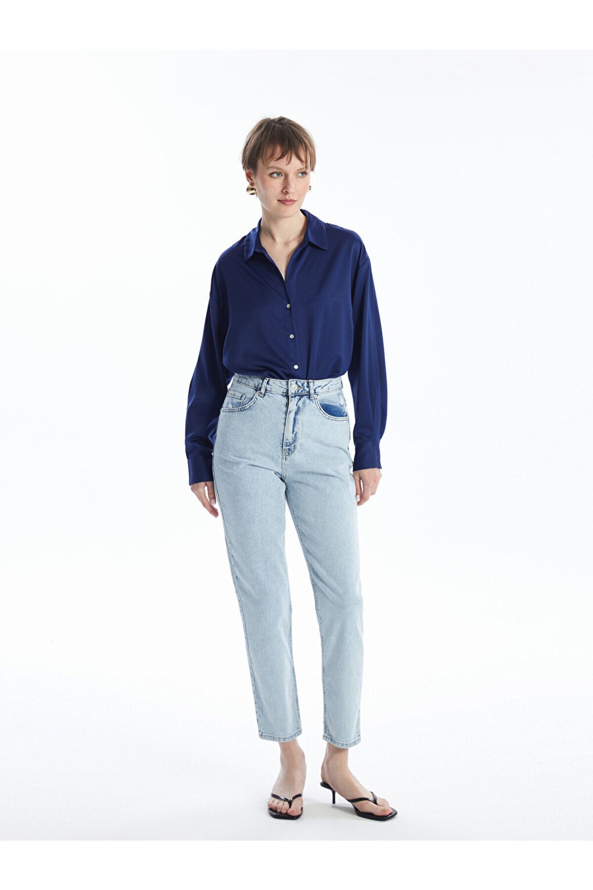 LC Waikiki Damskie Spodnie Jeansowe – Mom Fit Kobieta - 26