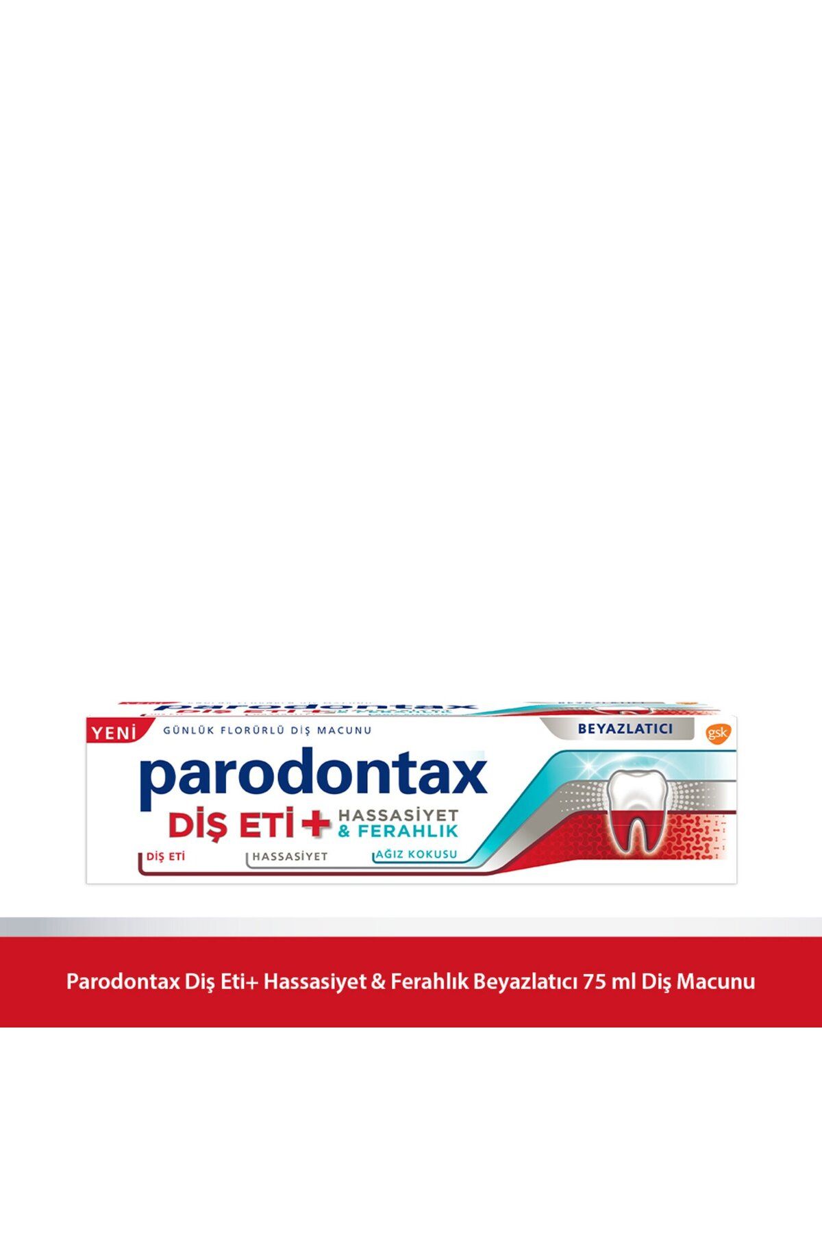 خمیر دندان سفید کننده آدامس + حساسیت و تازگی 75 میلی لیتر Parodontax