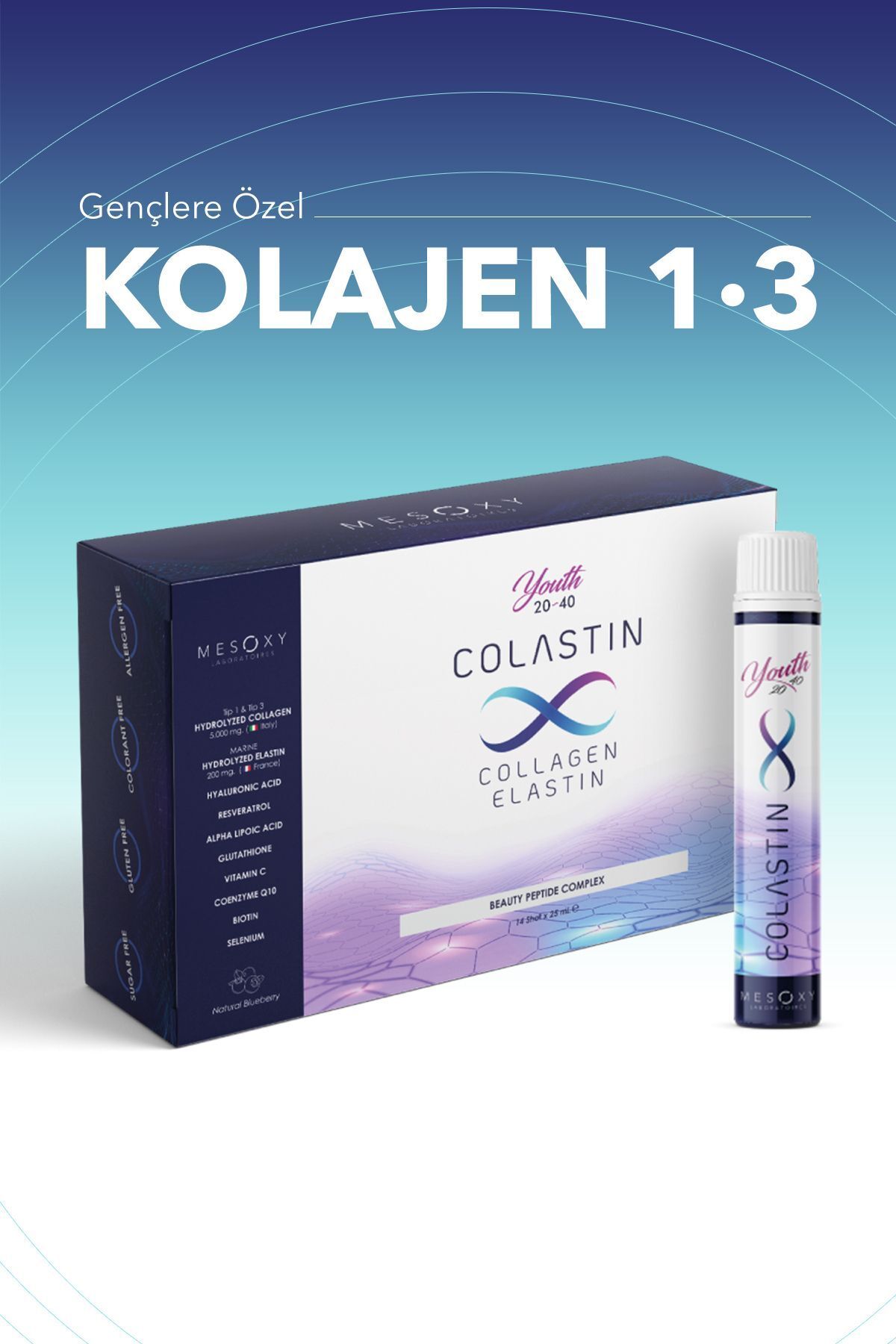Colastin Collagen Elastin Youth 25 ml X 14 Shot COL004