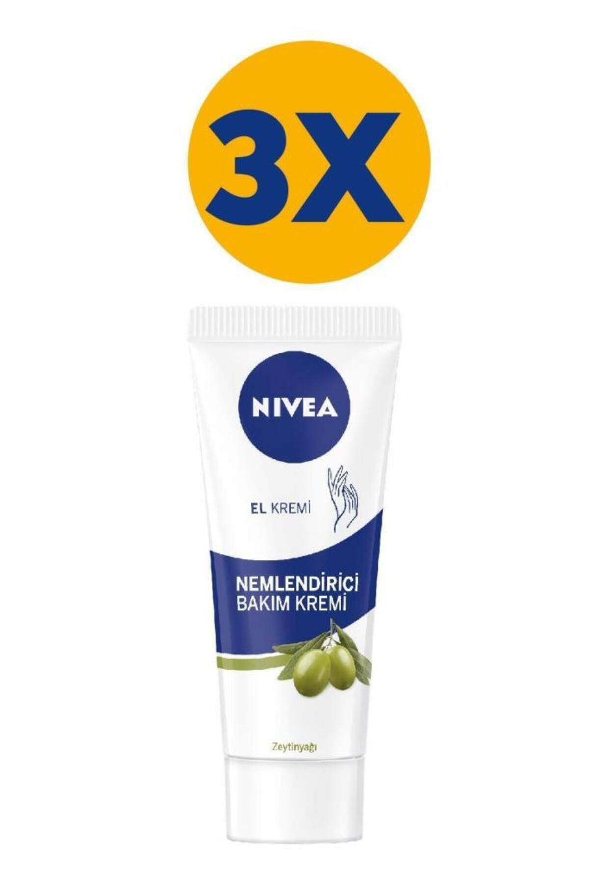 NIVEA Увлажняющий крем для рук Nivea 75 мл — оливковое масло X3 TYC00012969576