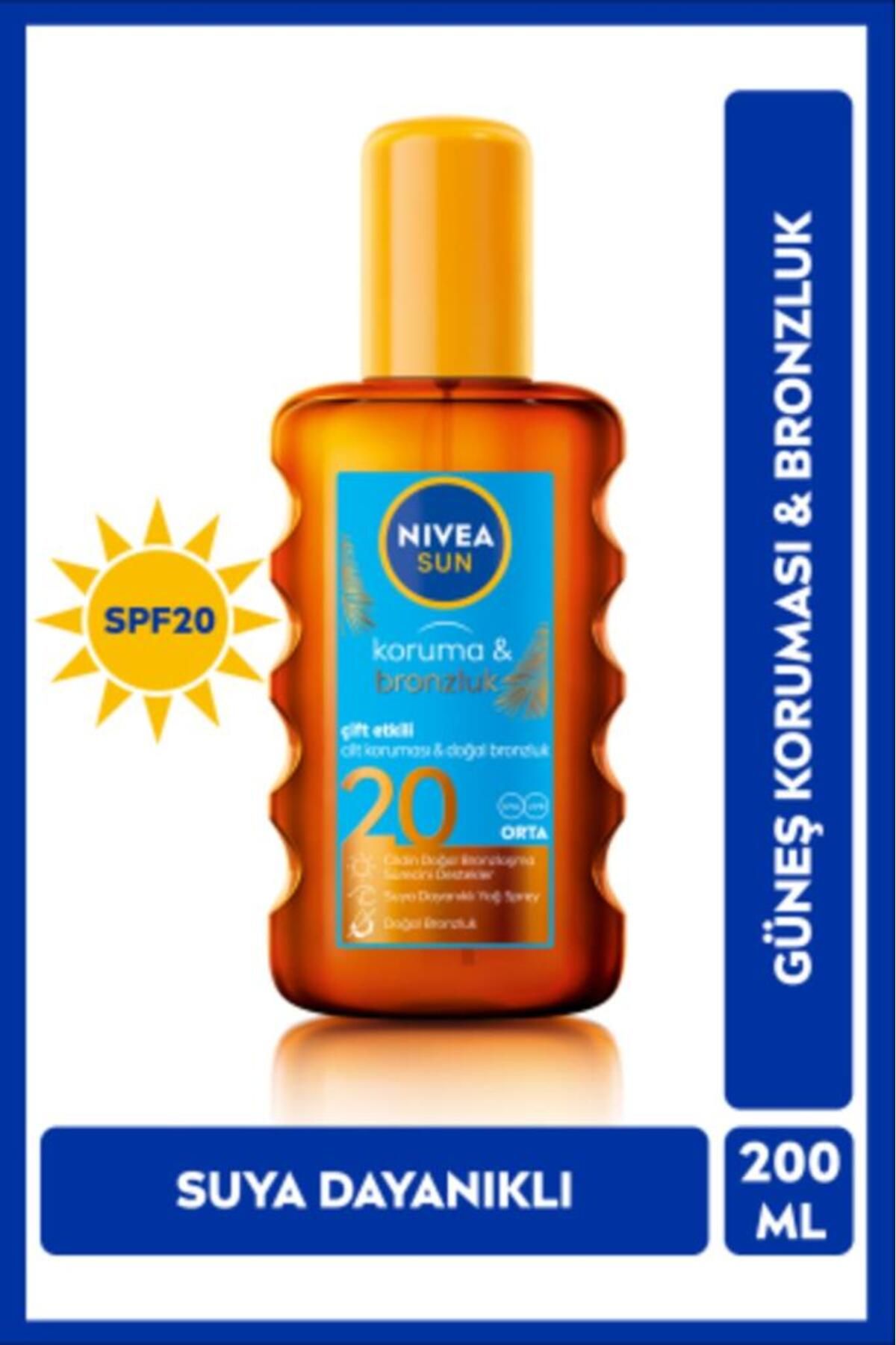 NIVEA Sun Protection&bronze Укрепляющее и защитное солнцезащитное масло Gkf20 200 мл 4005900253781