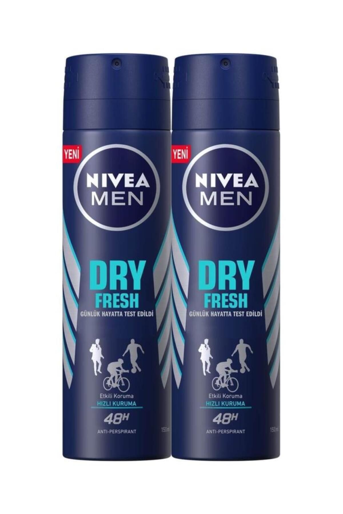 Мужской дезодорант-спрей NIVEA Dry Fresh, 150 мл, набор из 2 предметов SET.NVE.117