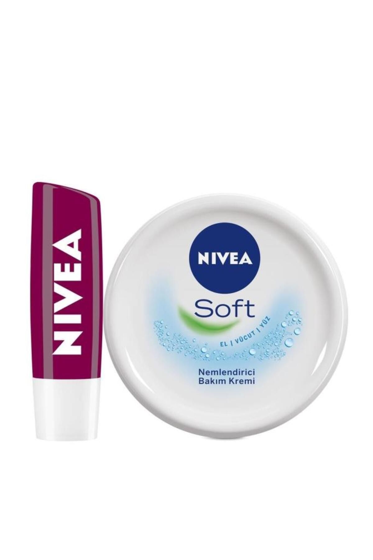 NIVEA Lip Lip Fruity Shine Blackberry 4,8г Мягкий 300 мл НАБОР.NVE.168