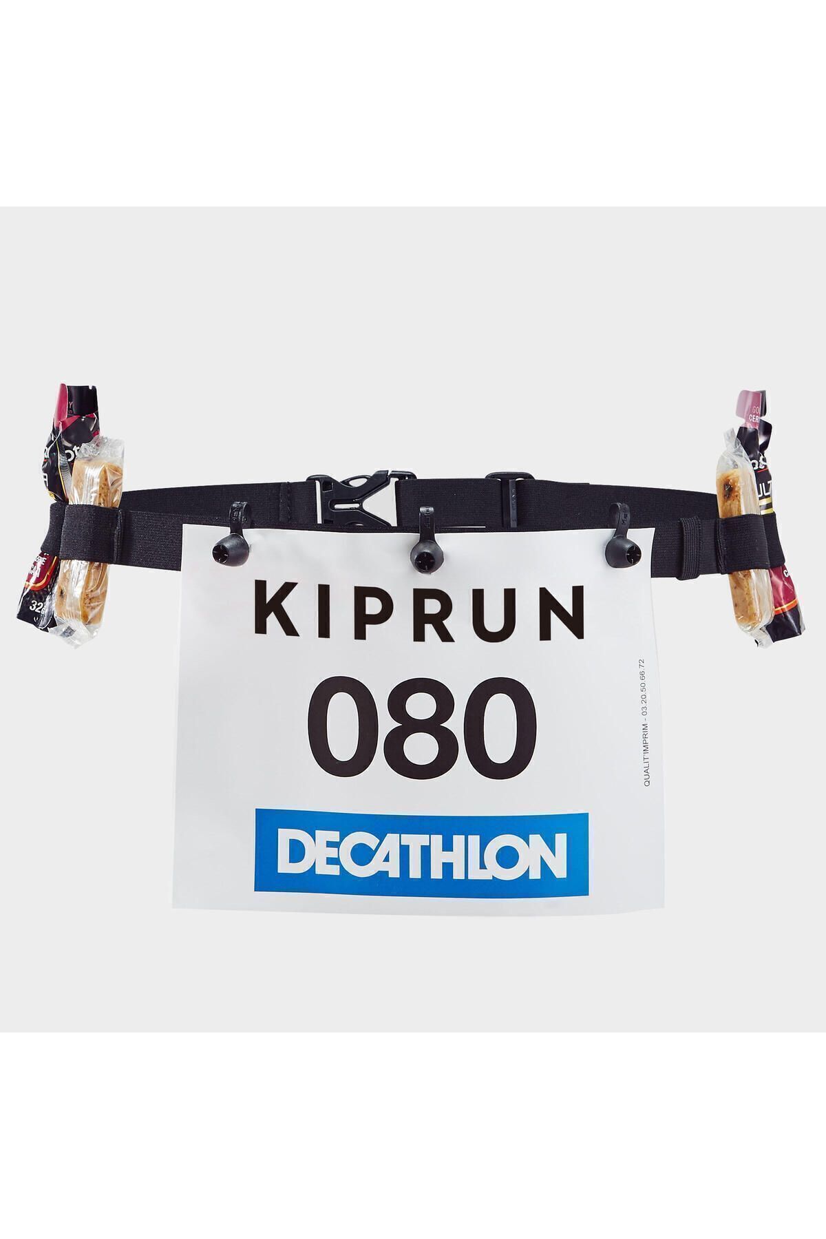 Черный ремень для переноски с номером для бега Decathlon Kiprun 8488150