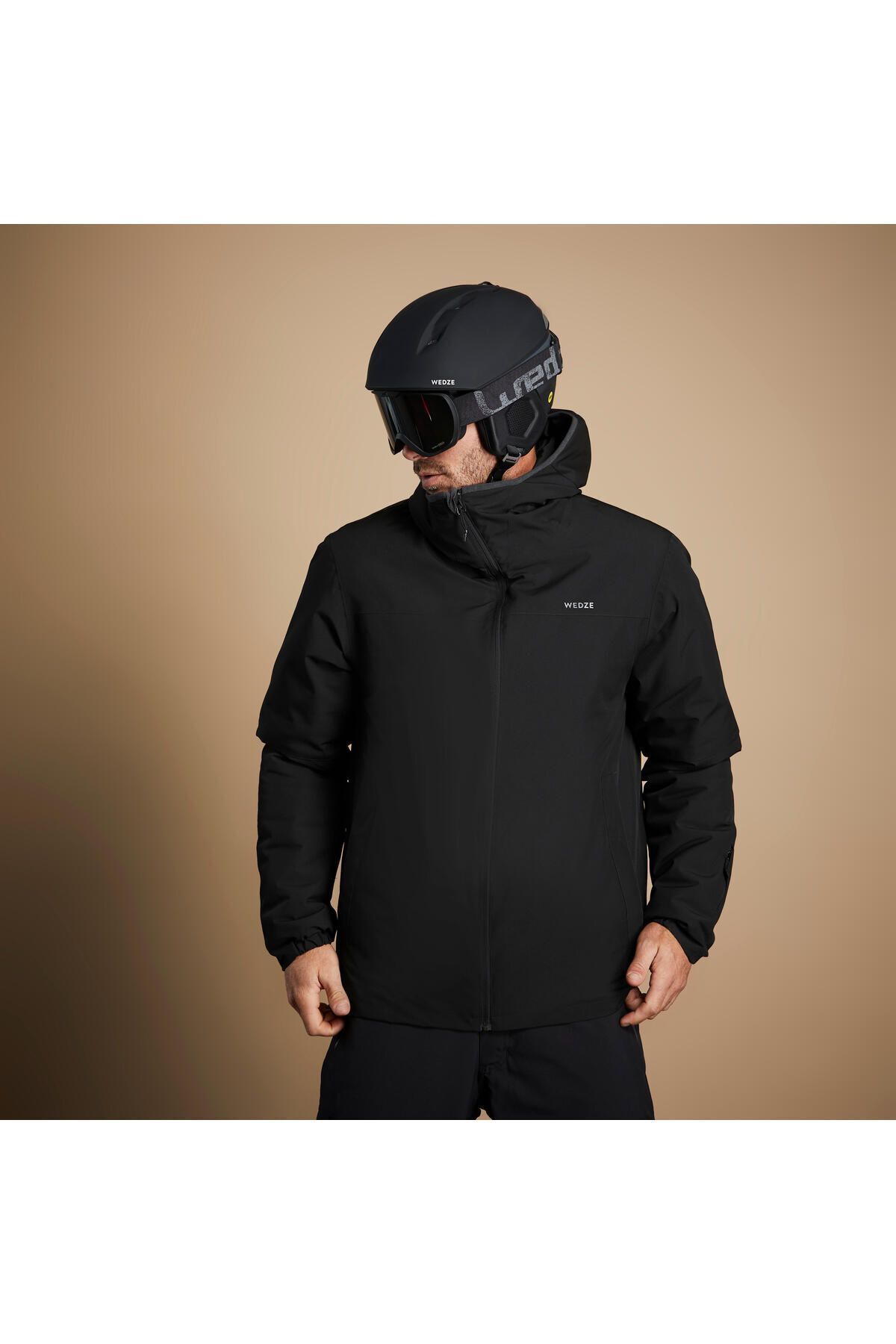 Мужская лыжная куртка Decathlon — черная — 100 308435