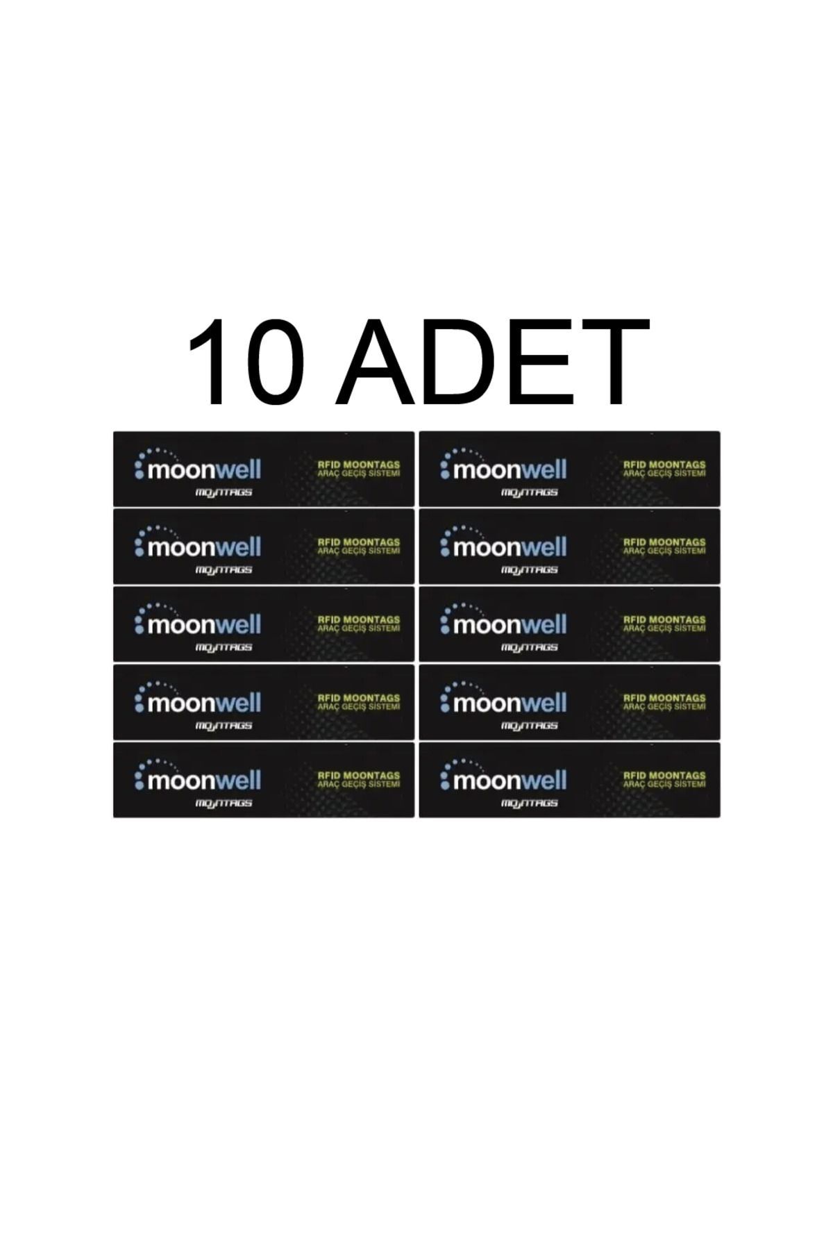 Moonwell 10 Adet Otopark Giriş Araç Etiketi