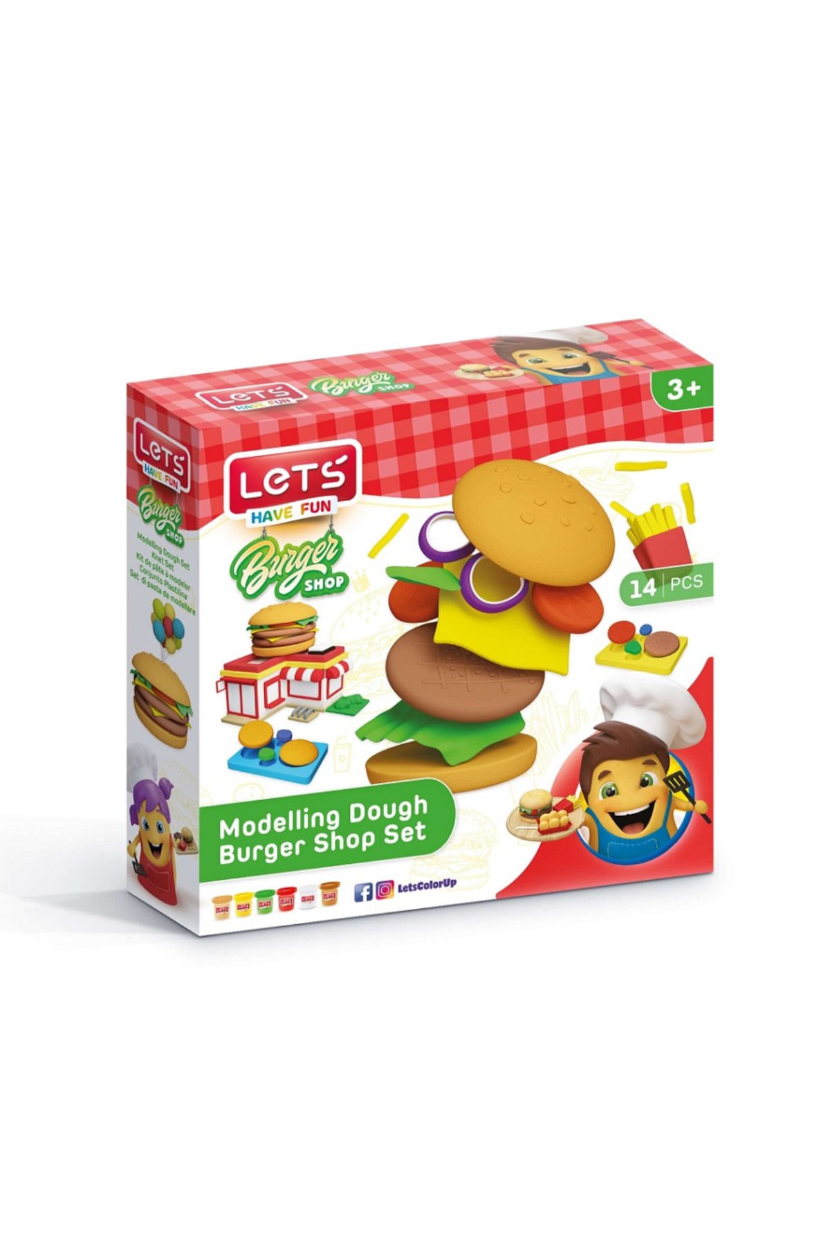 Fima L9003 Lets Oyun Hamuru Hamburger Seti
