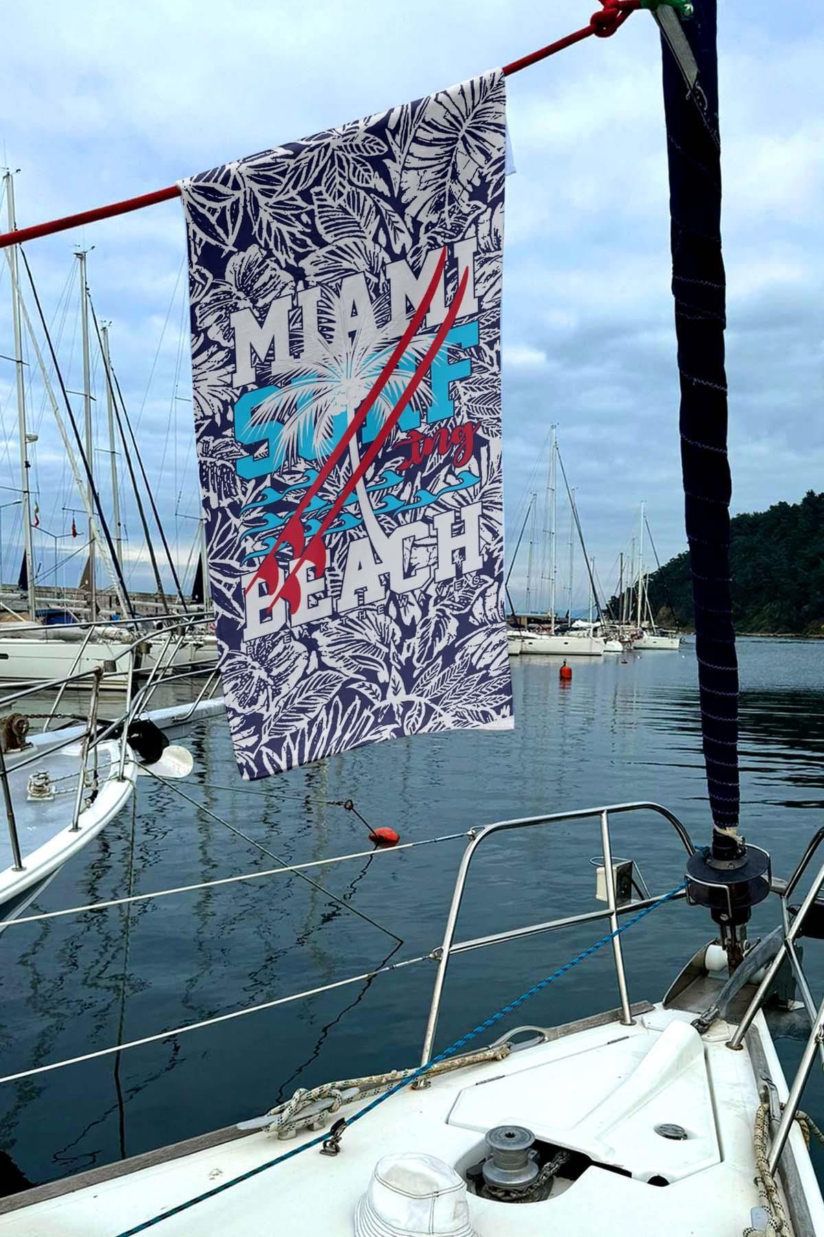 C&City-Digital Printed C12022-1 Model Beach Towel - K-86 2