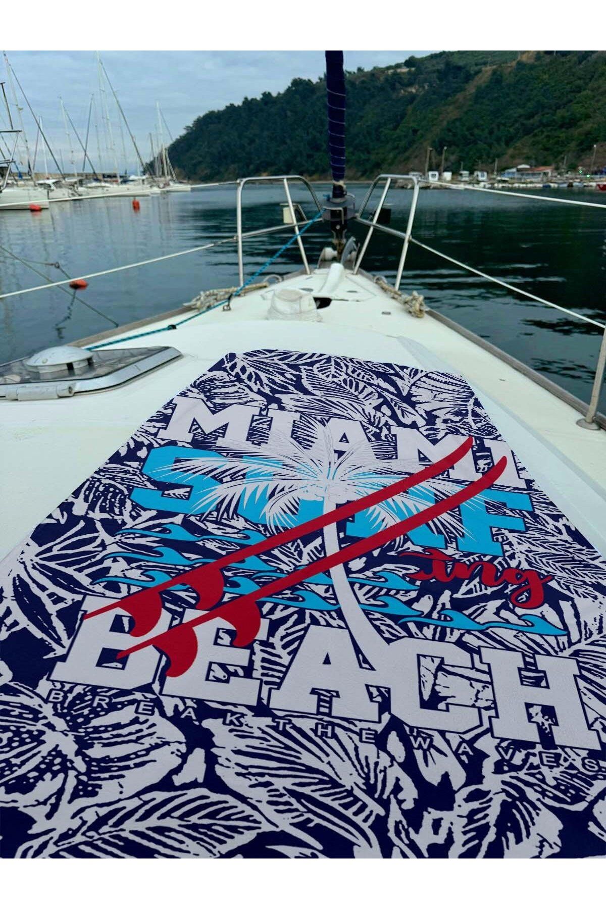 C&City-Digital Printed C12022-1 Model Beach Towel - K-86 1