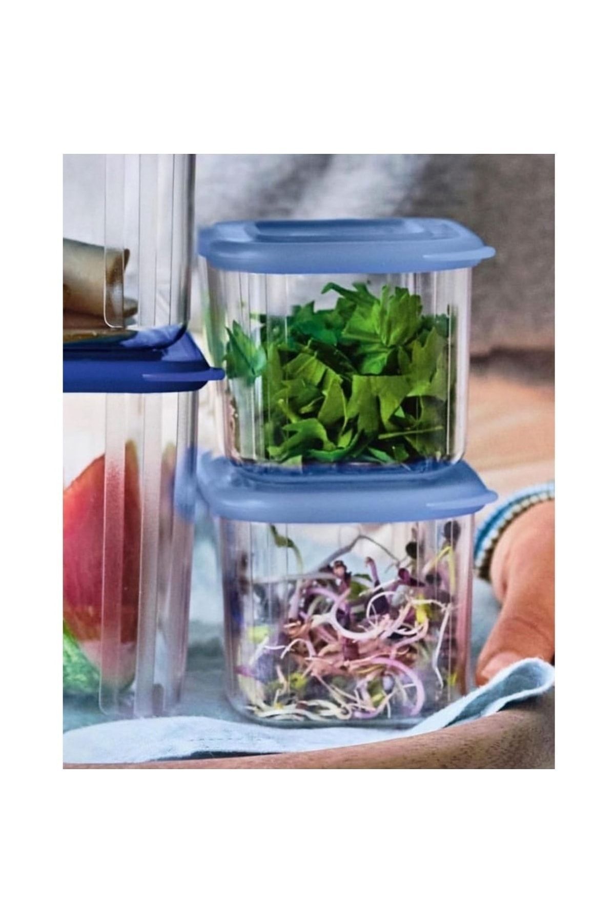 Tupperware-715 ML Capacity Transparent Modular Storage Container 3