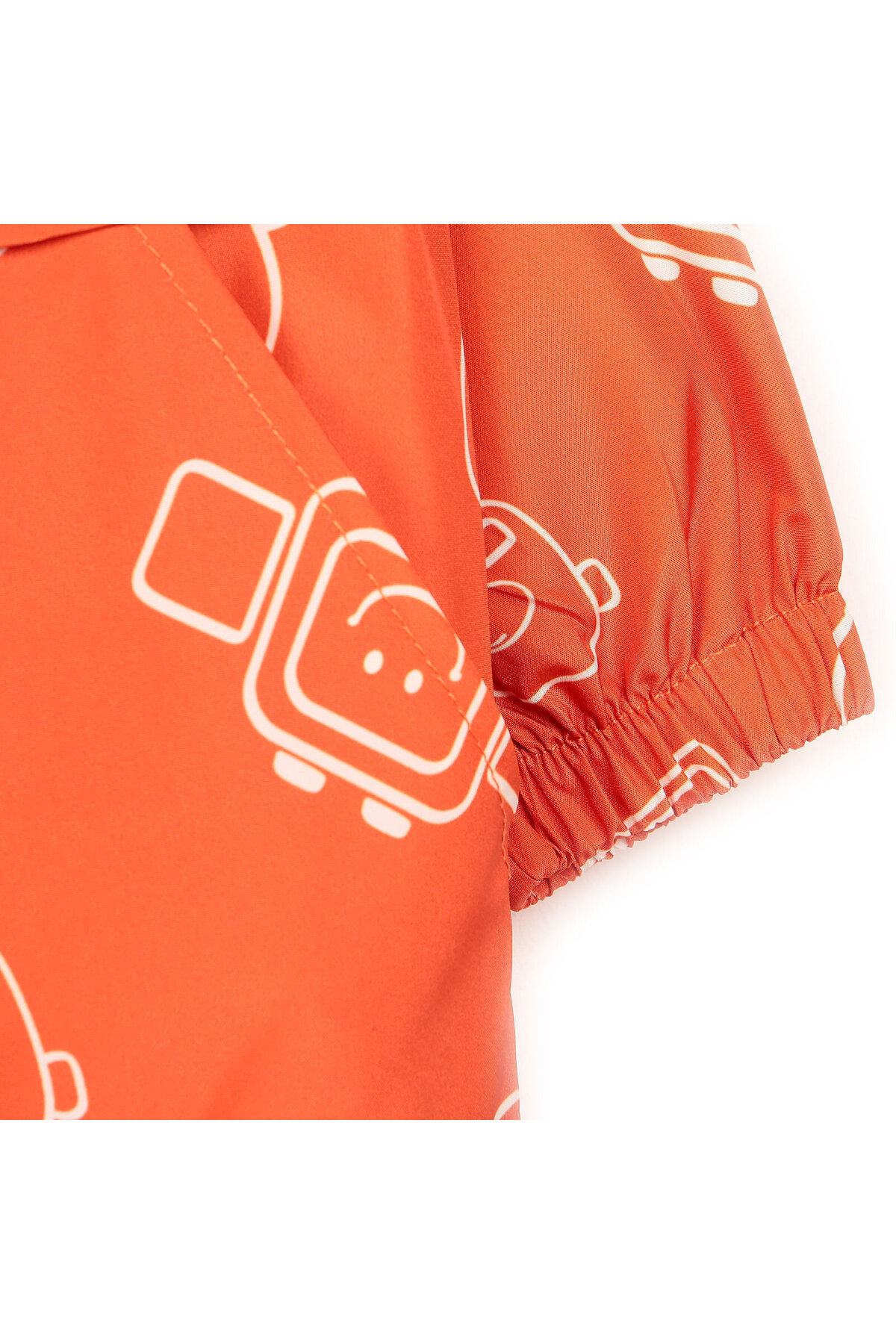 Midimod Basic Turuncu Desenli Kapüşonlu Yağmurluk Erkek Bebek Turuncu 1 Yaş fotoğrafı 5 (önizleme)