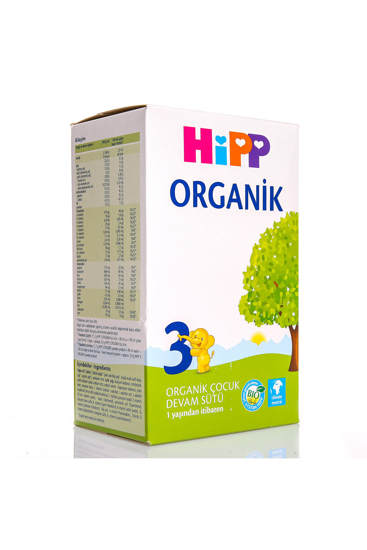 Hipp 3 Organik Çocuk Devam Sütü 600 gr 1+ Yaş NO COLOR 3 fotoğrafı 2 (önizleme)