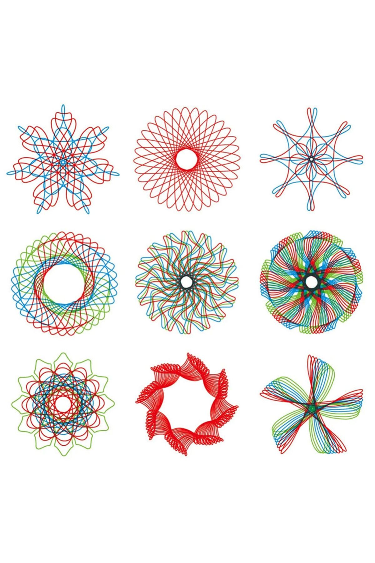 Choice-Funny Spirograph Drawing Toys Set Interlocking Gears & Wheels Geometric Ruler Drawing Accessories... 5