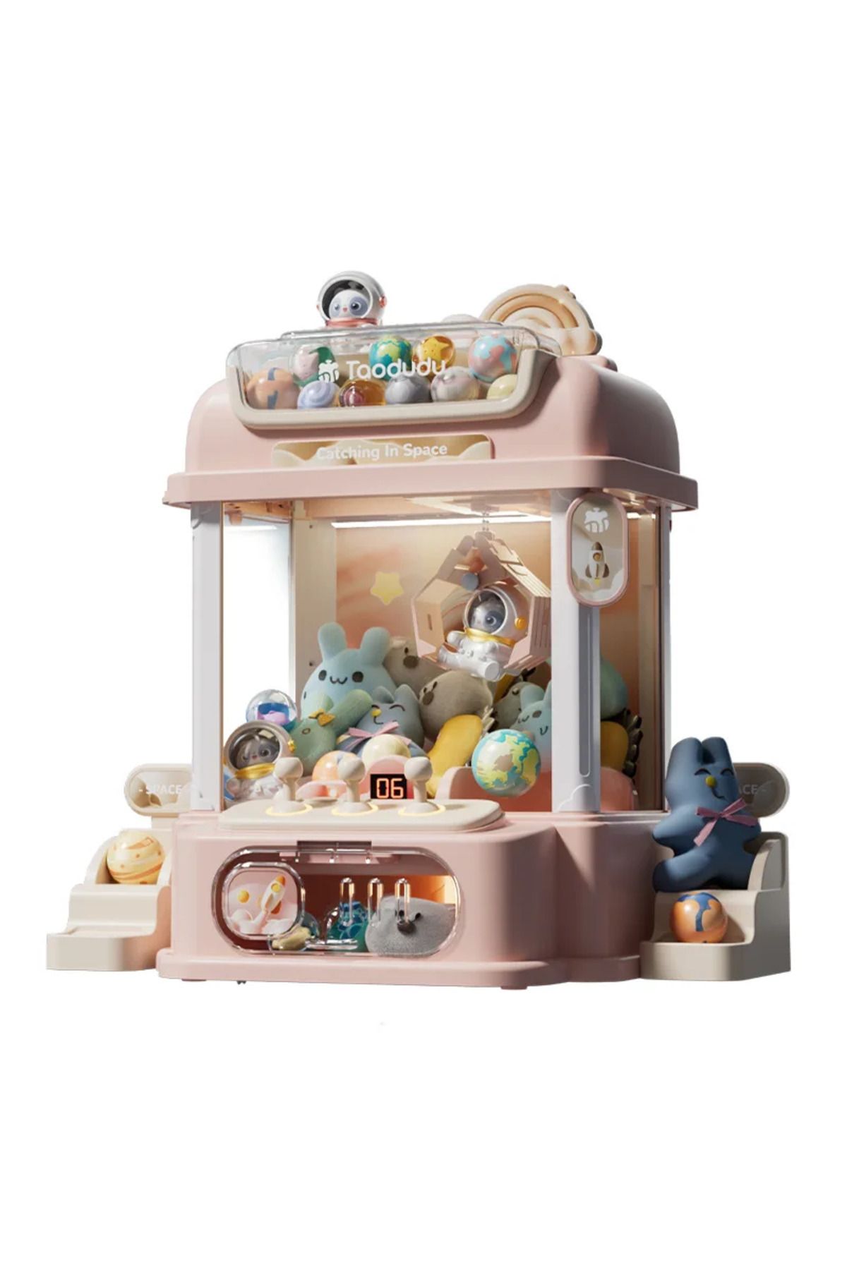 Choice-Big Size DIY Doll Machine Kids Coin Operated Play Game Mini Claw Catch Toy Crane Machines Music D... 5