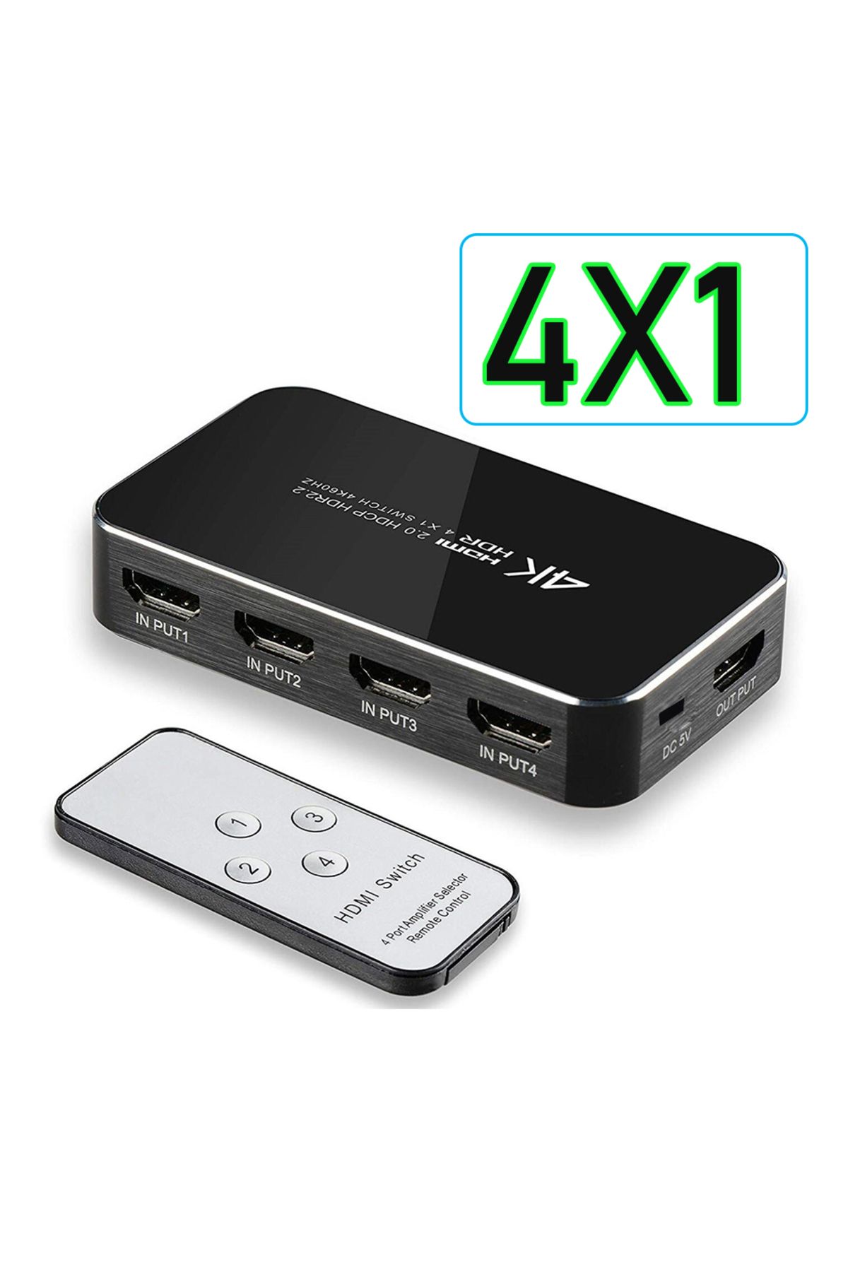 Choice-4K HDMI Switch with Audio - 60Hz HDMI 2.0, 5 in 1 out, HDR Switcher 5