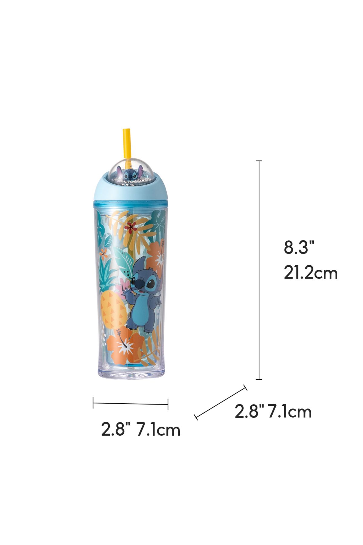 Miniso-MINISO Lilo & Stitch Collection Water Bottle (385mL)(Stitch) 7