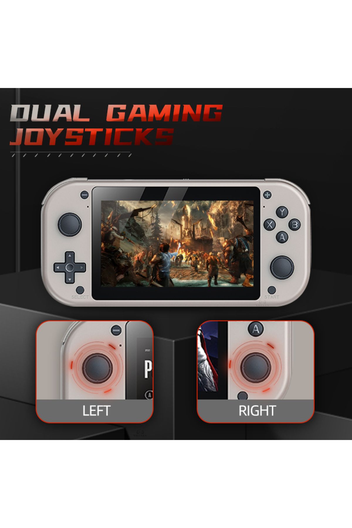 VILCORN-M17 Retro Handheld Video Game Console - Open Source Linux, 4.3 Inch IPS Screen Portable Pocket Computer 5