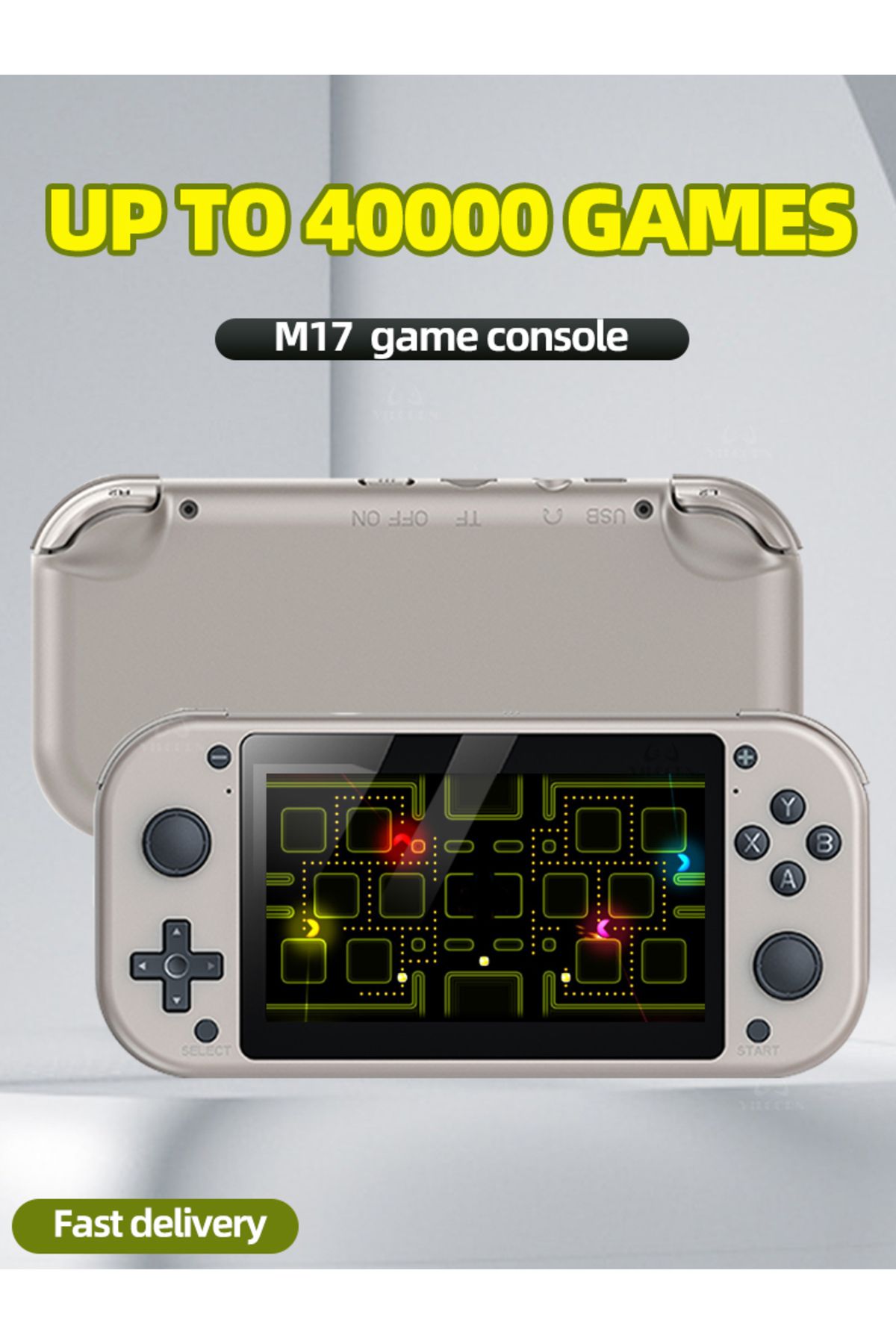 VILCORN-M17 Retro Handheld Video Game Console - Open Source Linux, 4.3 Inch IPS Screen Portable Pocket Computer 8