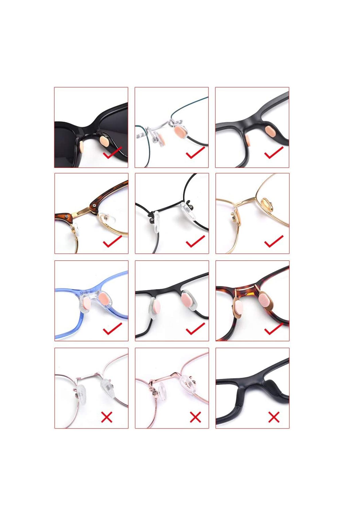 Choice-32 Pairs OOLVS Soft Foam Nose Pads Self Adhesive Non-Slip Eyeglass Nose Pads, Thin Nosepads for E... 5