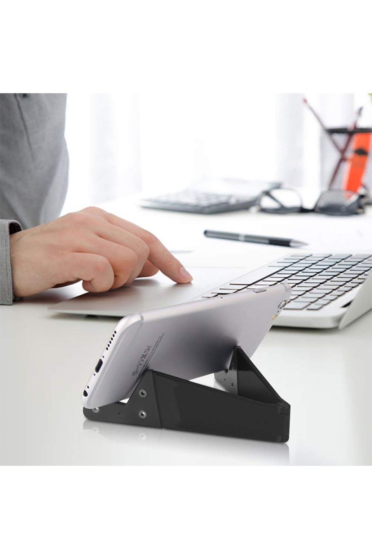 Choice-V-Shaped Universal Foldable Mobile Cell Phone Stand Holder For Smartphone Tablet Adjustable Suppo... 4