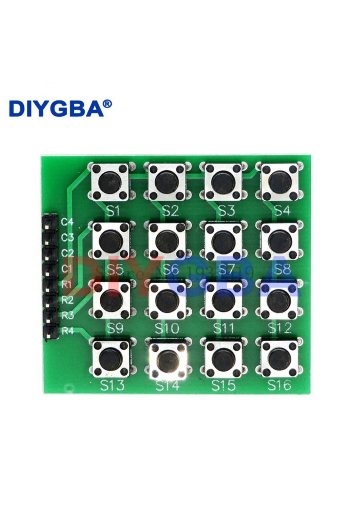 Choice-8pin 4x4 4*4 Matrix 16 Keys Button Keypad Keyboard Breadboard Module MCU for arduino Diy Kit 4