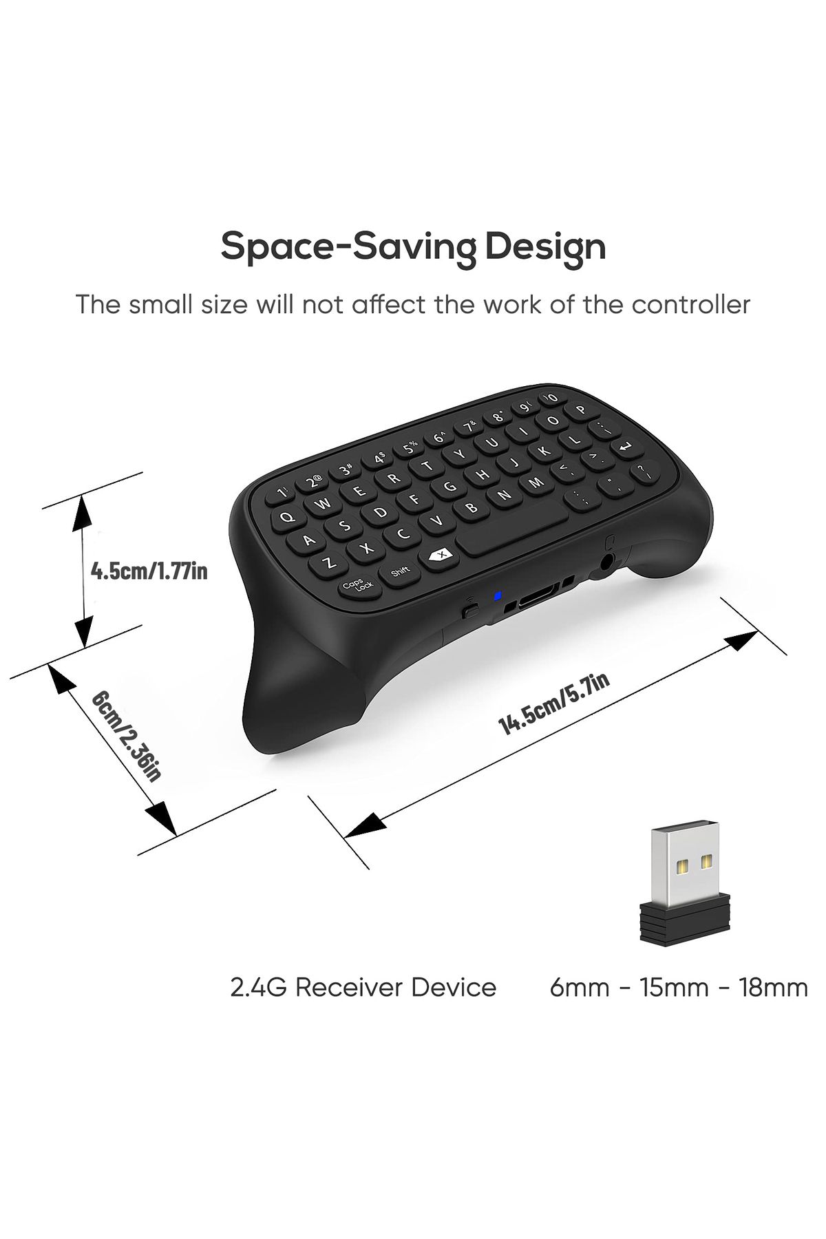 Choice-Controller Keyboard for Xbox Series X/S/One/One S Wireless Chatpad Gaming Keypad with USB Receive... 3