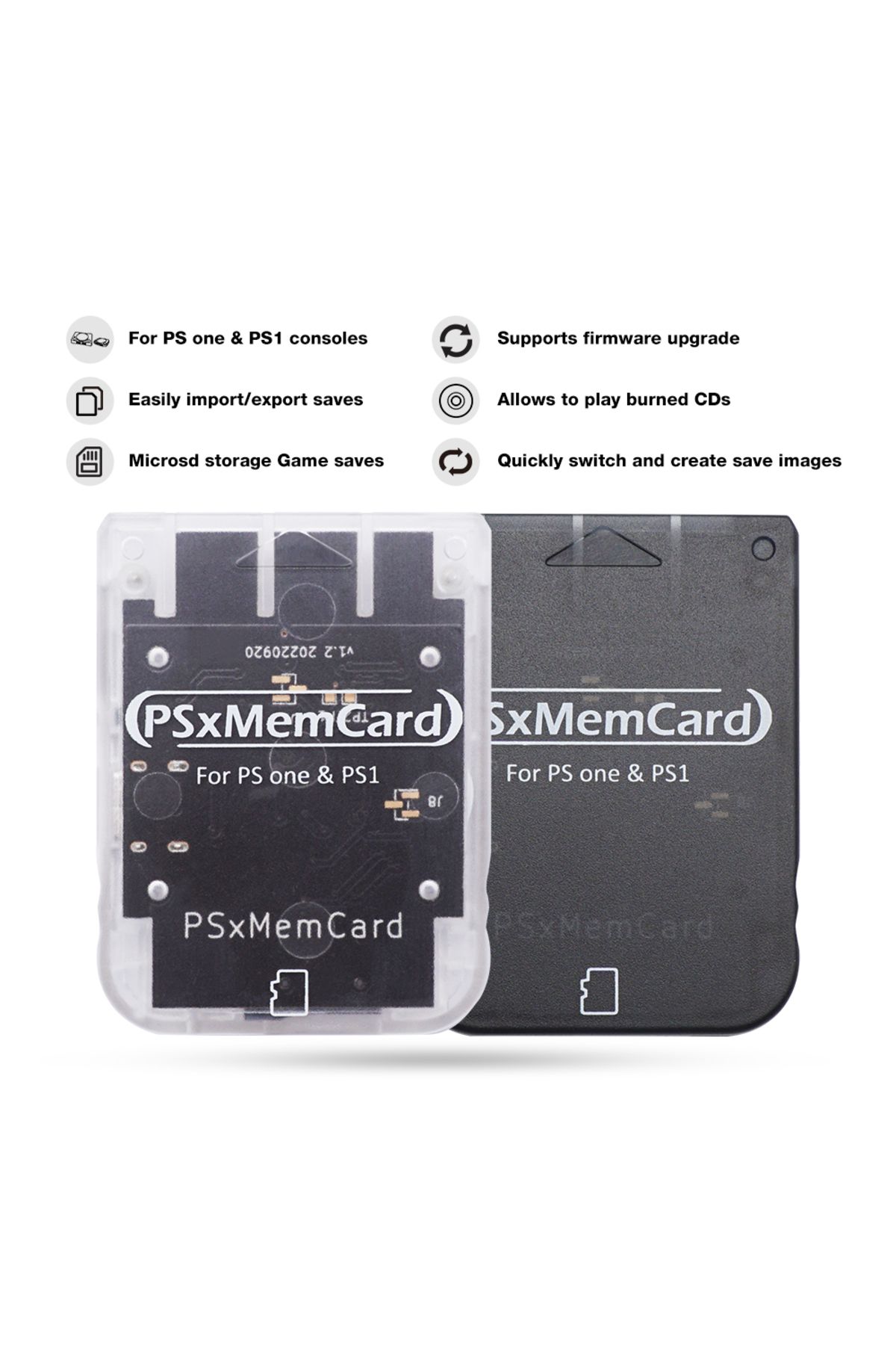 Choice-Bitfunx Psxmemcard PS1 Memory Card for SONY Playstation 1 PS One Console Save Game Data 2
