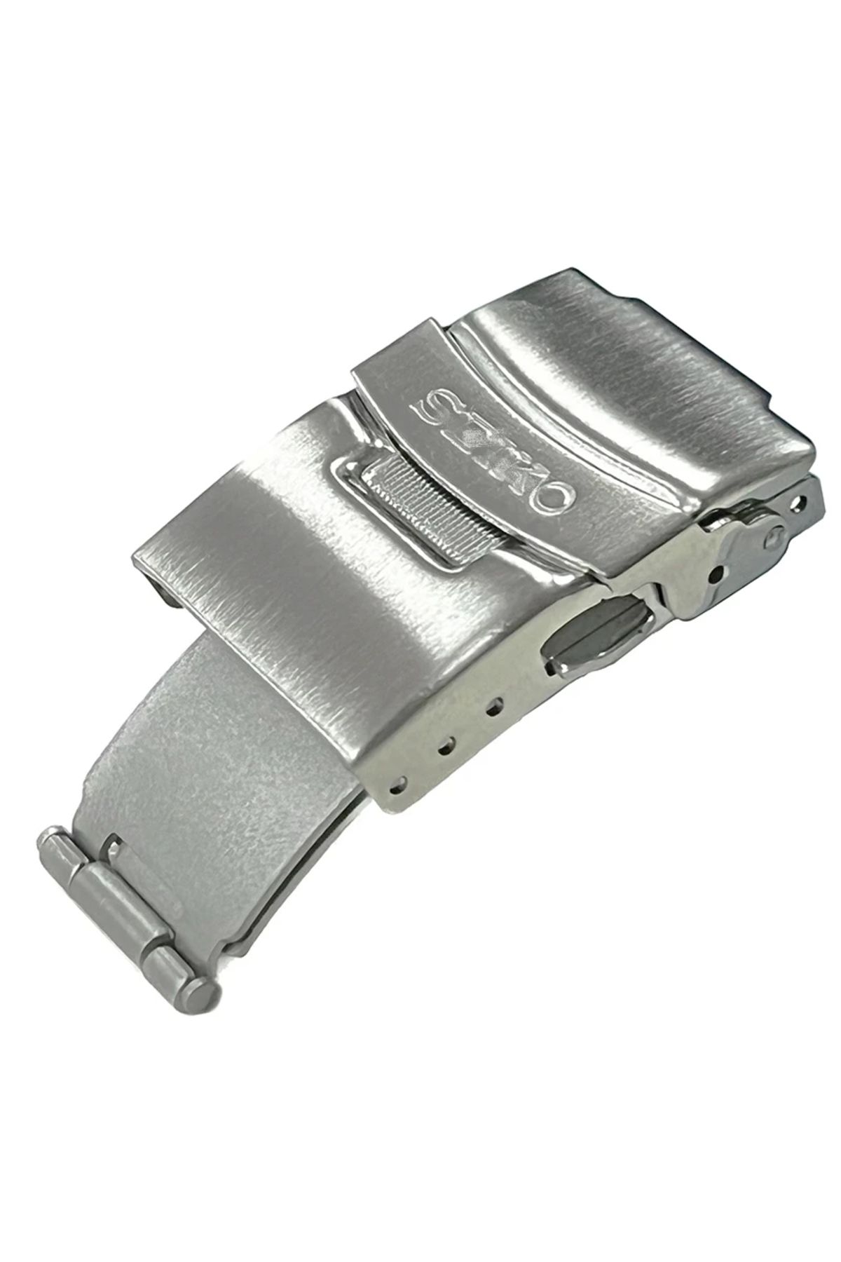 Choice Stainless Steel Folding Buckle for Seiko Watch Band 16mm 18mm 20mm 22mm Silver Clasp Double Push Button Trendyol