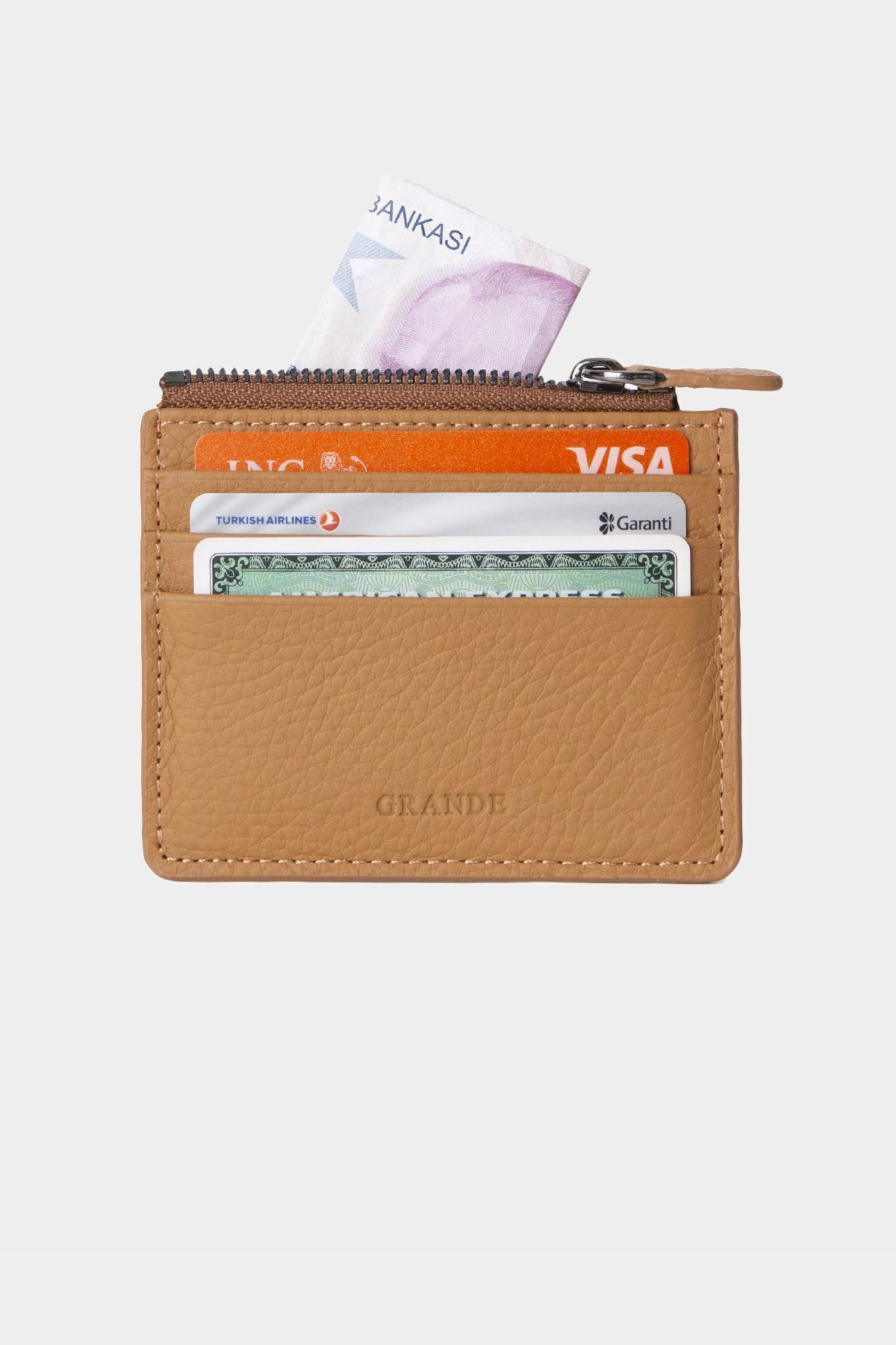کارت دار زنانه 3603 اعتبار واقعی پول چرمی ZIPPERED مردانه'S WALLET HOLDER TABA Grande