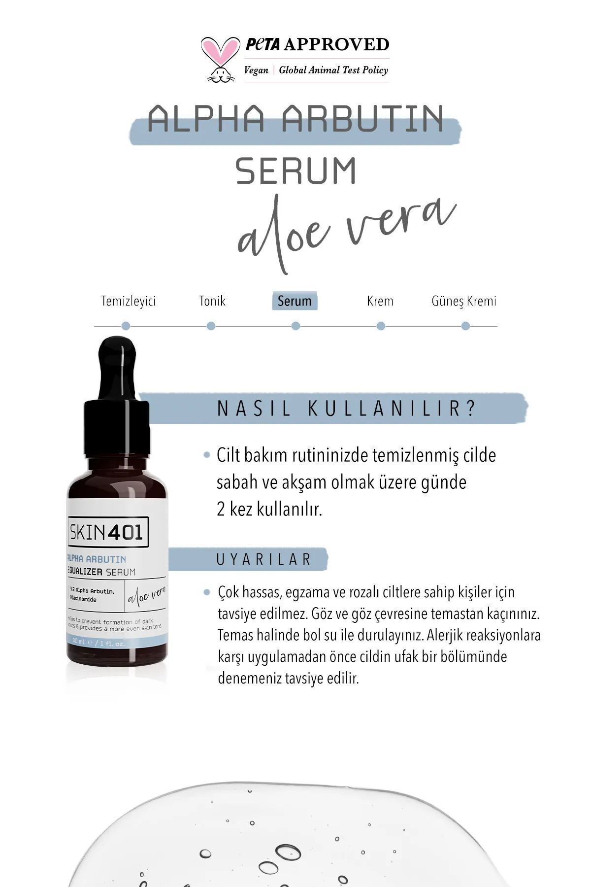 سرم پوست ARBUTIN 2 ٪ تون اکولایزر تن ضد 30 میل Skin401