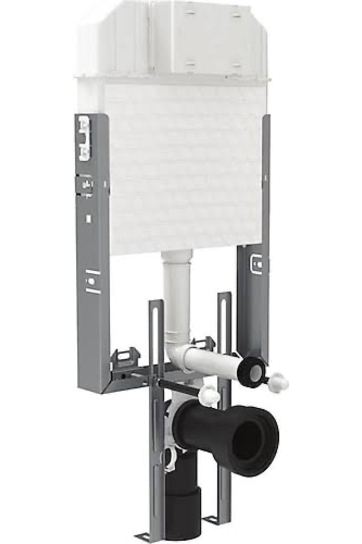 Visam VİSAM GÖMME REZERVUAR SETİ SLİM 80 (3/6 Lt ) MAT KROM KUMANDA PANELİ