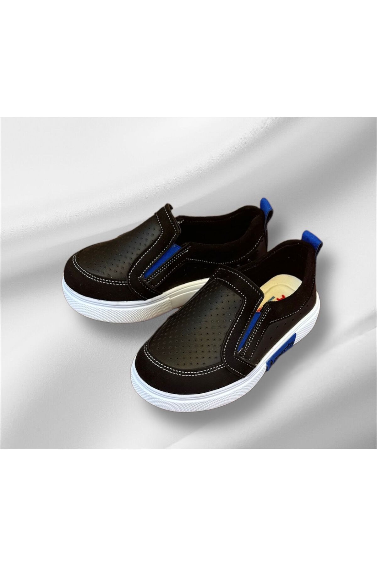 Amarin-Black Soft and Comfortable Loafer Shoes for Boys - Elastic 2