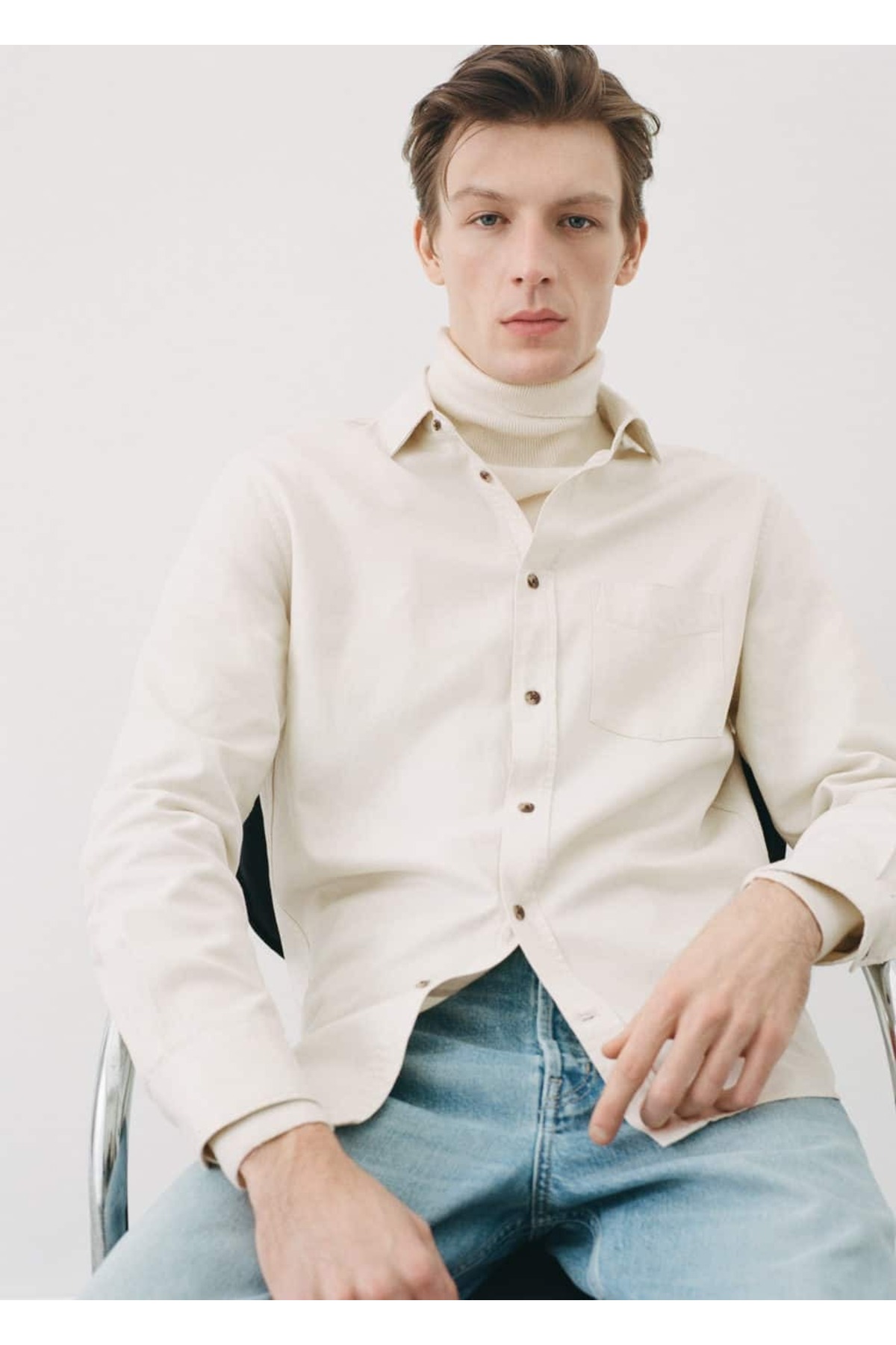 پیراهن مردانه مانگو | 67080635 MANGO Man - Image 6