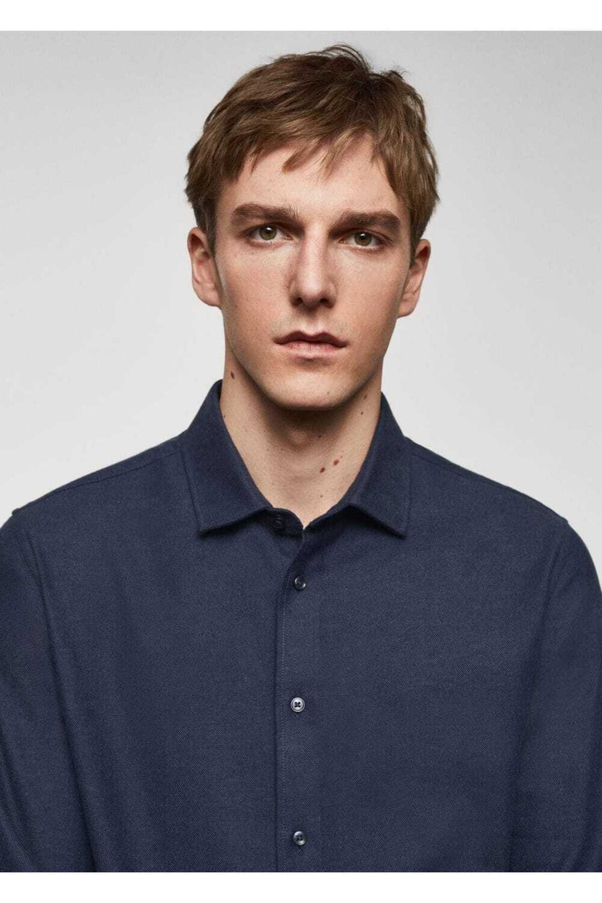 پیراهن مردانه مانگو | 67050629 MANGO Man - Image 5