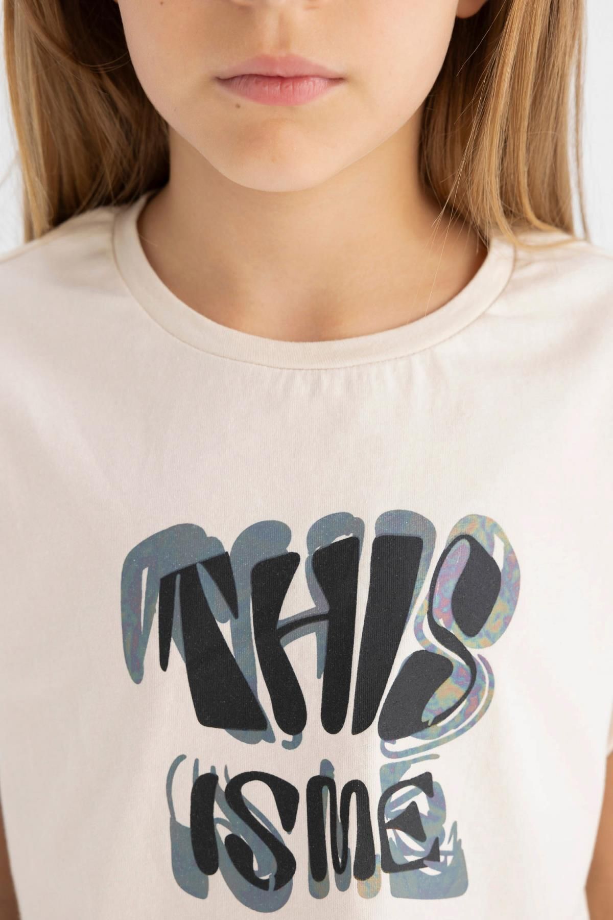 تی شرت دخترانه دفاکتو | C6040A824SM Defacto - Image 5