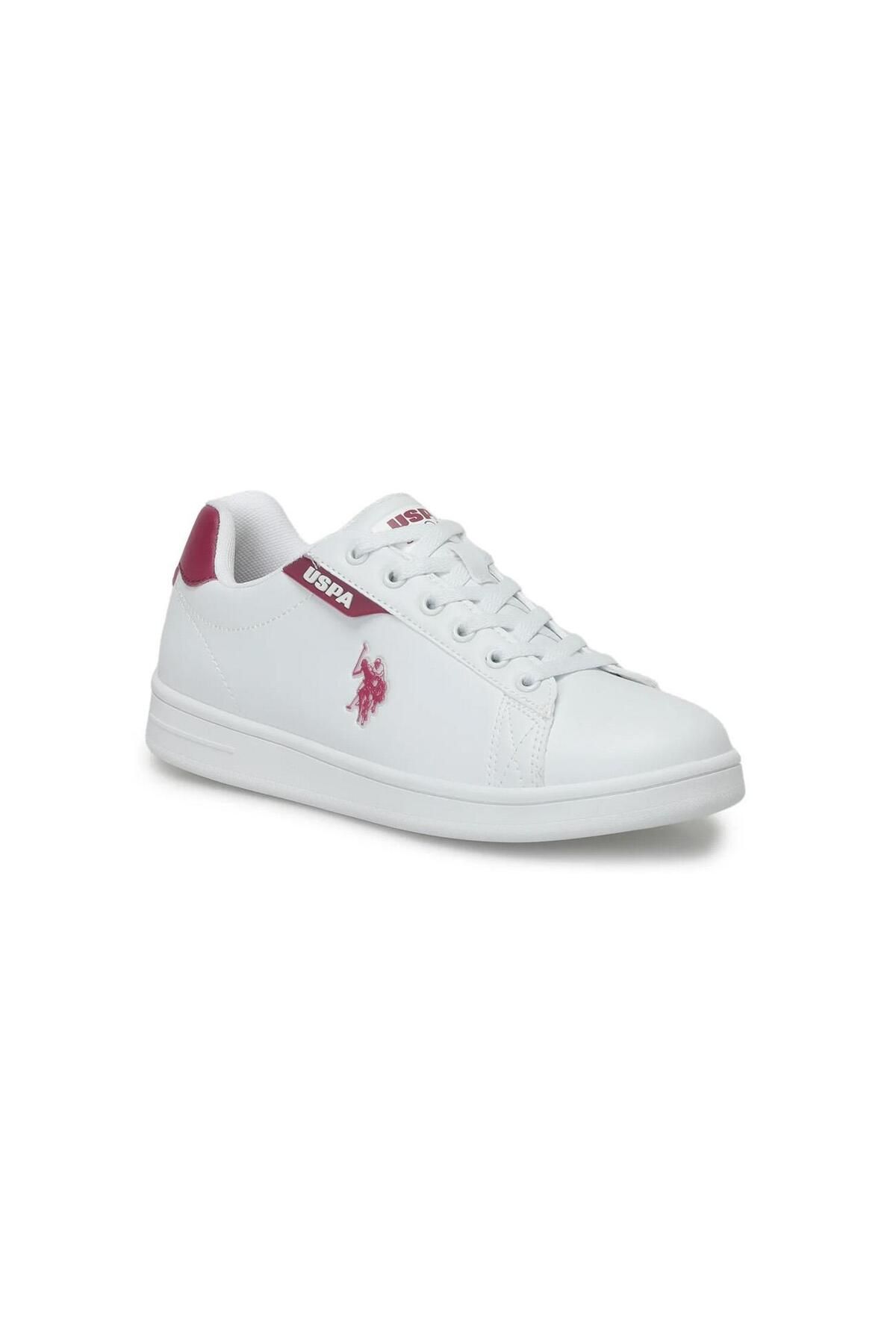 اسنیکر سفید زنانه پایه. چوگان Assn. کفش ورزشی Costa WMN BORDO U.S. Polo Assn.