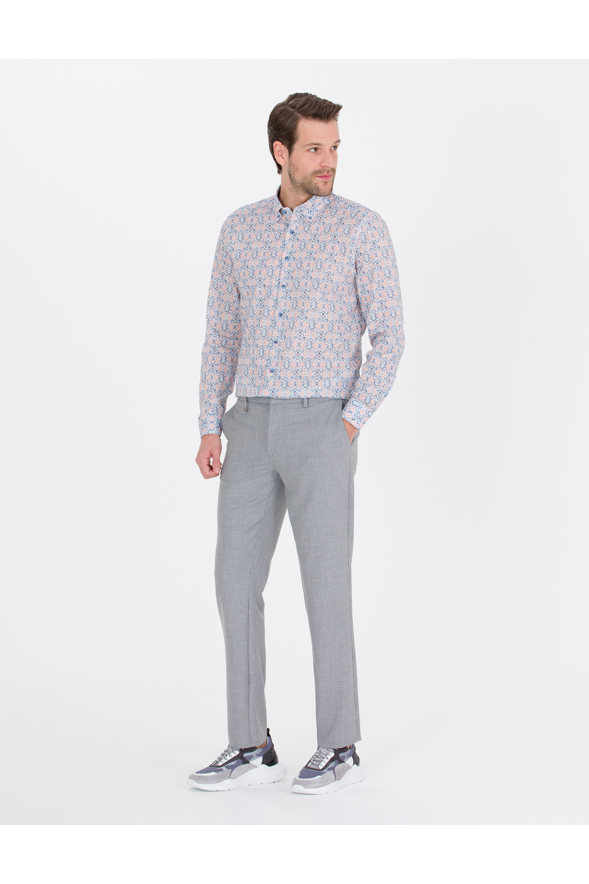 پیراهن مردانه پیر کاردین | 50265040-vr053 Pierre Cardin - Image 4