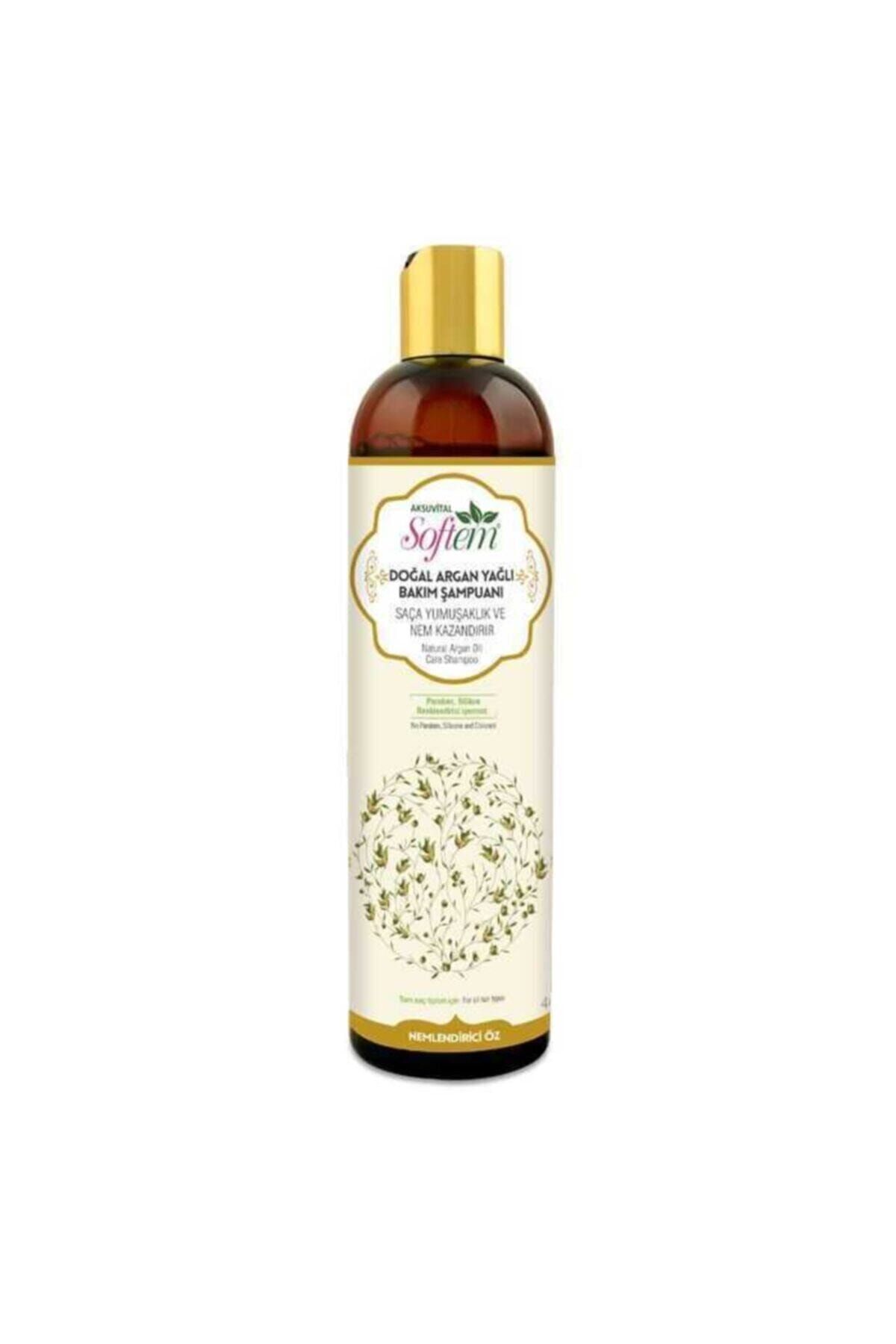 Softem-400 Ml Argan Oil Hair Care Shampoo - in Herbland Store 1