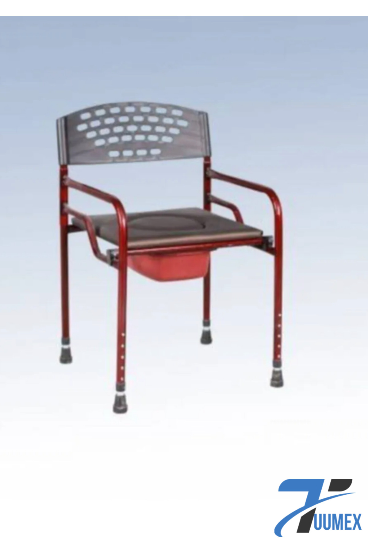 Genel Markalar Deri Döşemeli Klozet Yükseltici Katlanabilir Tuvalet Yükseltici Sandalyesi